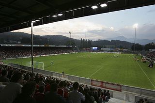 General View of the Allmend Stadium during the UEFA Under European 21s Championship Qualifing Group 8 match between Switzerland v England at the Allmend Stadium on September 6, 2006 in Lucerne, Switzerland.