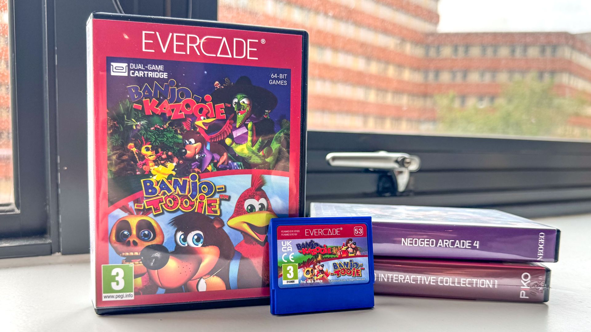 Evercade Nexus cases and cartridge for Banjo-Kazooie