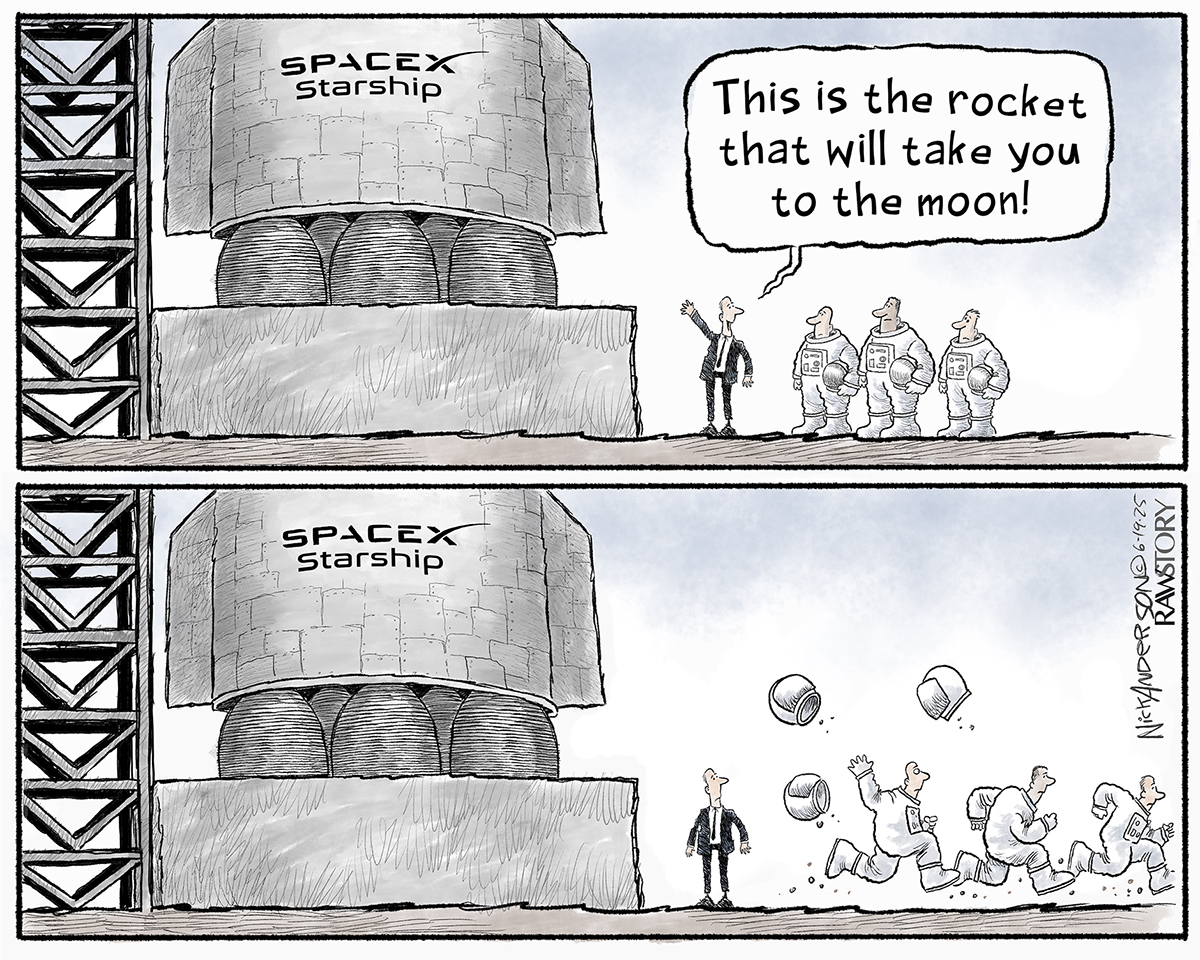 Political cartoon