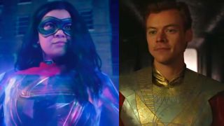 Iman Vellani in Ms. Marvel and Harry Styles in Eternals