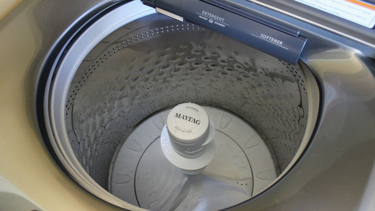 Maytag MVW7230HC 5.2 cu. ft. Smart Top Load Washer being tested in writer's home