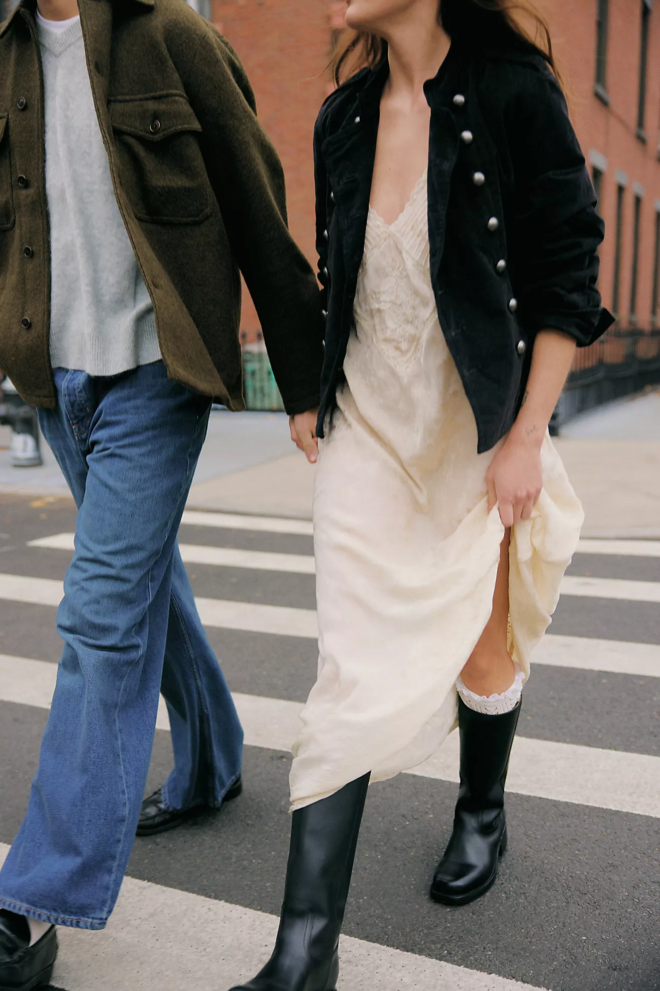 Me & You Satin Midi Slip Dress
