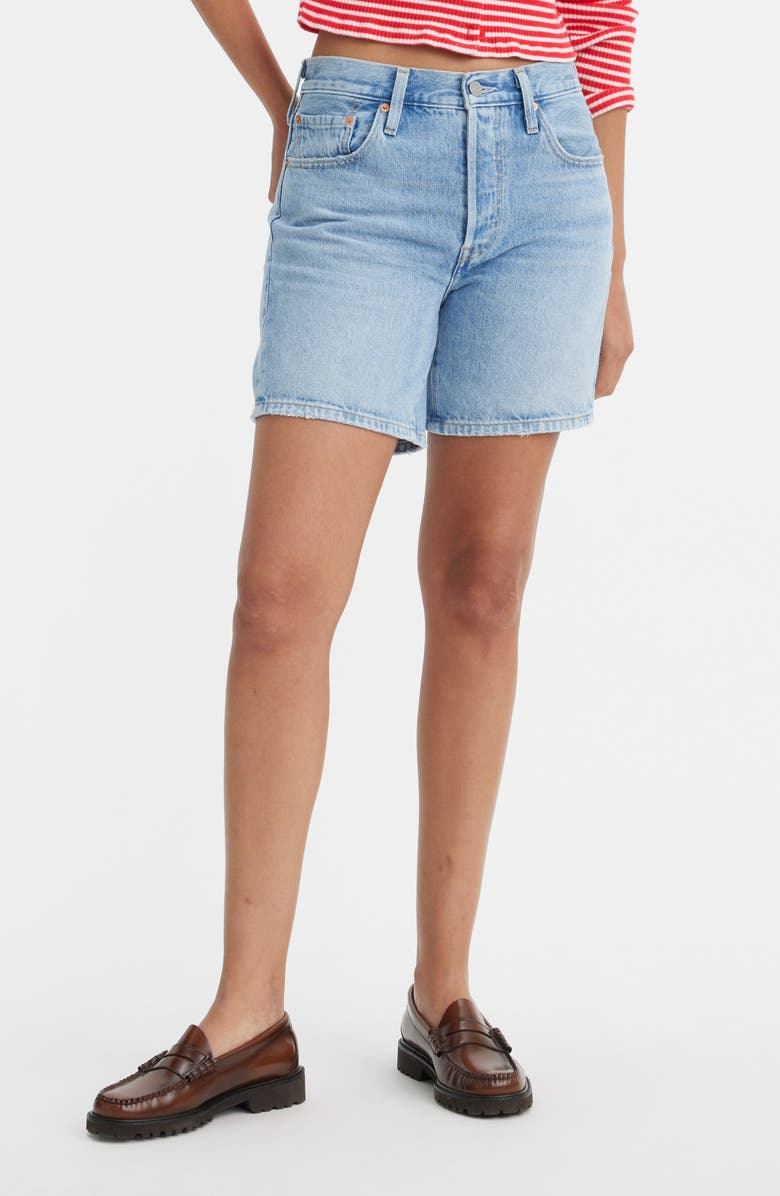 501® High Waist Mid Thigh Denim Shorts