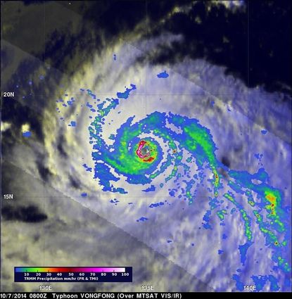 Super Typhoon Vongfong is the strongest cyclone of 2014