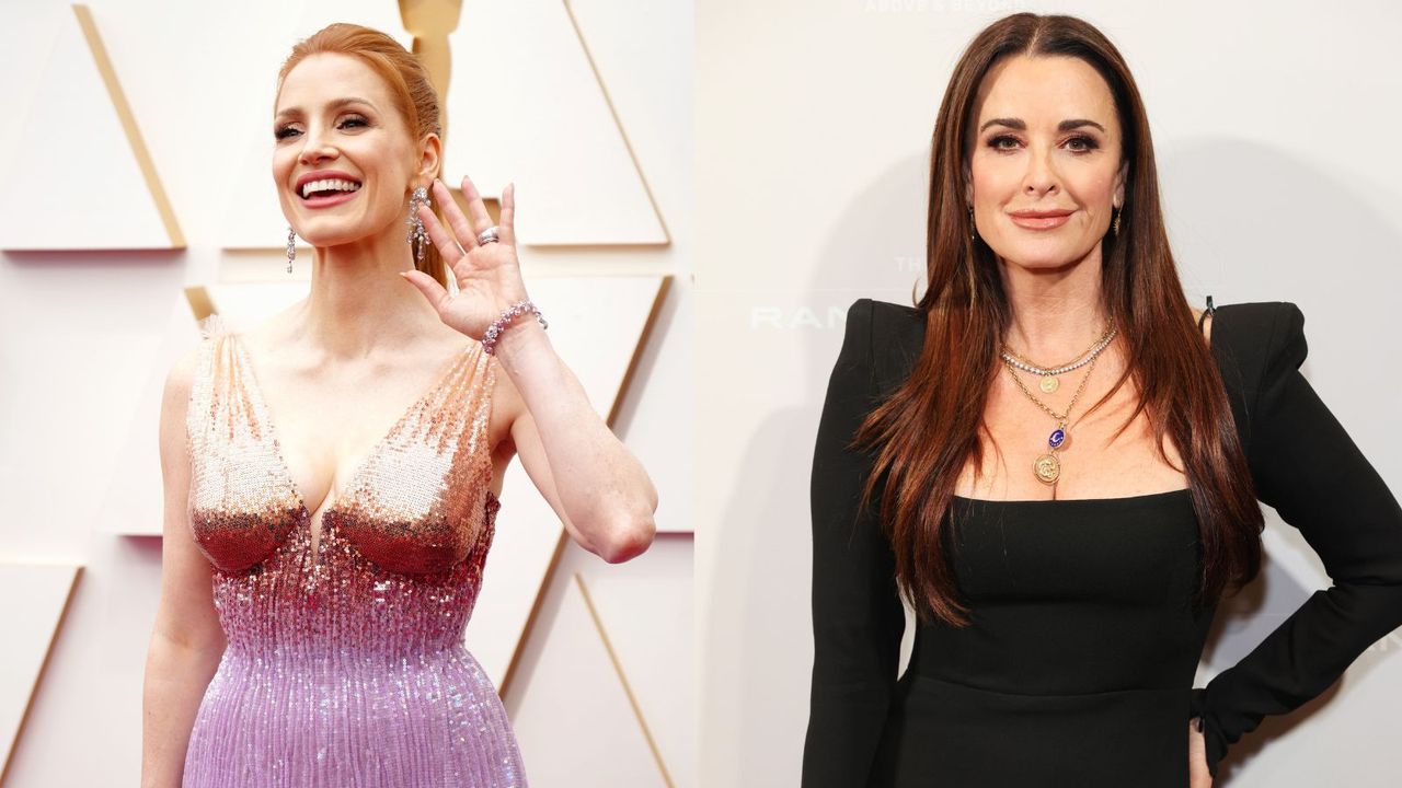 Jessica Chastain and Kyle Richards