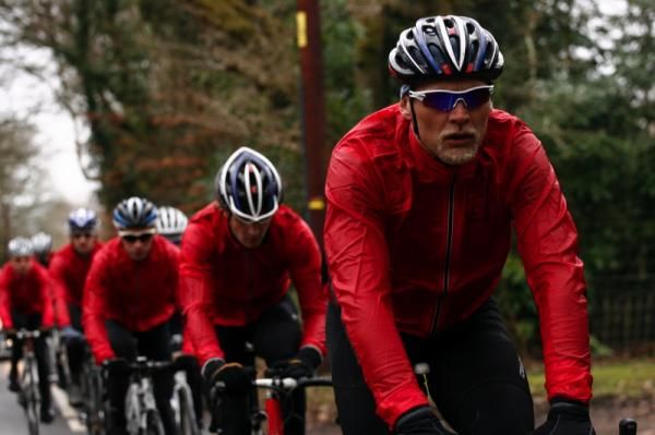 Magnus Backstedt leads his UK Youth teammates.