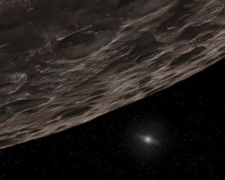 An artist's representation of a generic Kuiper Belt object.