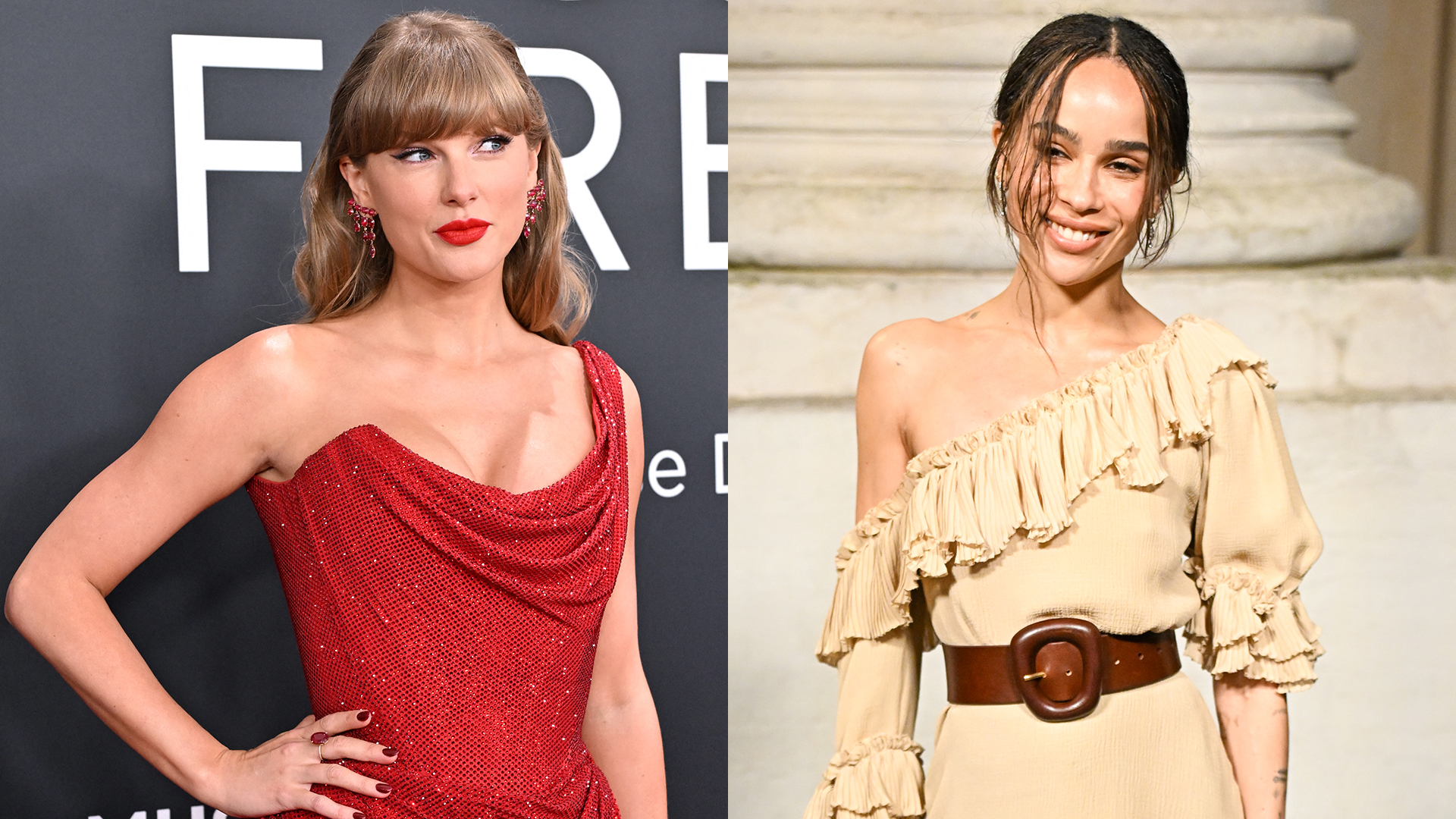 Taylor Swift and Zoe Kravitz