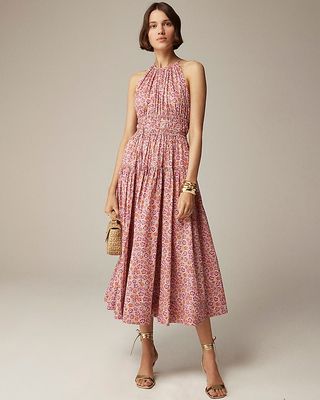 Tie-Waist Halter Dress in Liberty® Ellie Fabric