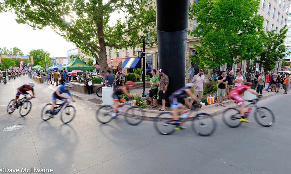 The Pro Men streak through the streets of downtown Grand Junction.
