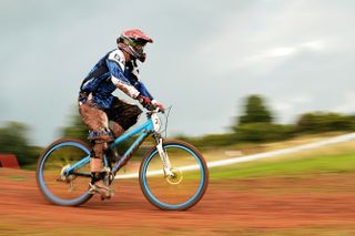 Panning is perfect for adding blur when the subject is travelling perpendicular to you, as in this shot of a mountain bike