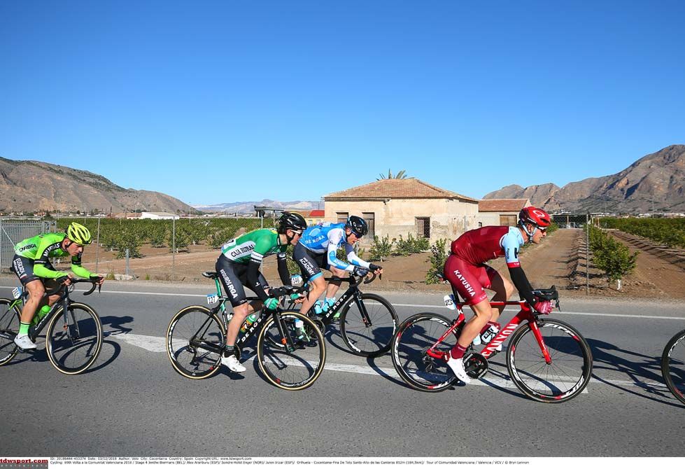The early break on stage 4 of the Volta a la Comunitat Valenciana