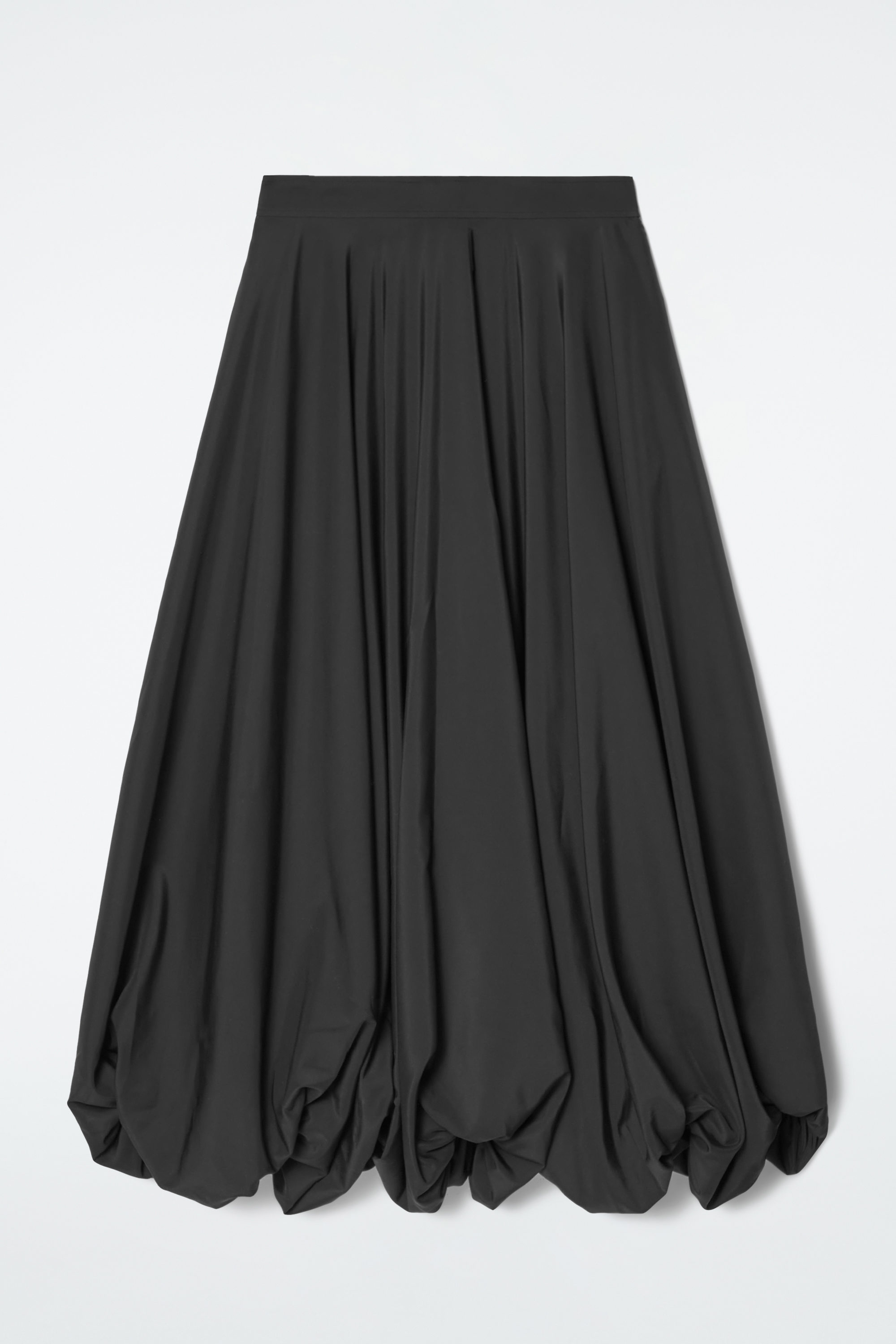 Bubble-Hem Maxi Skirt