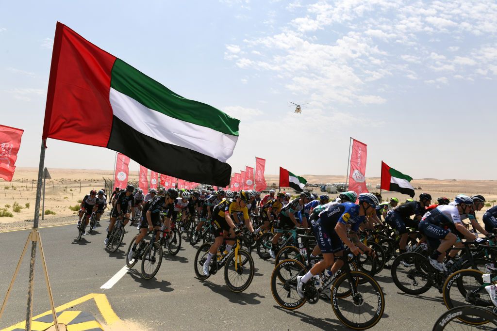The wind blew hard at the UAE Tour