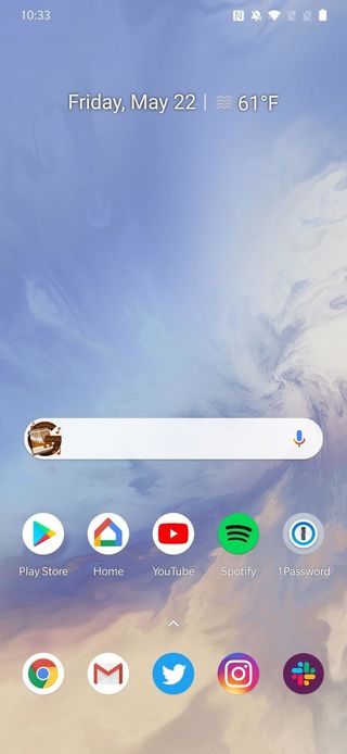 OxygenOS home screen