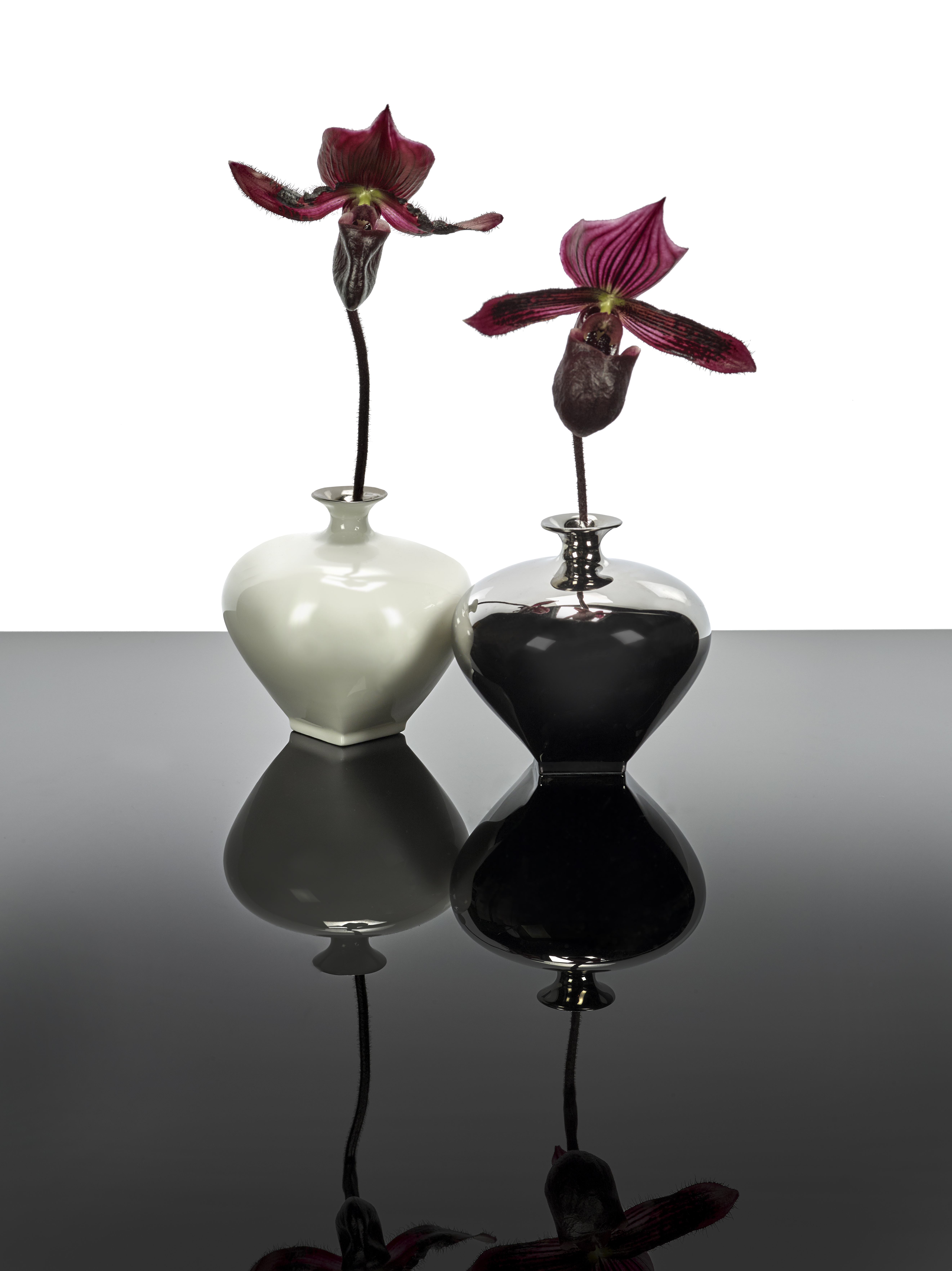 Kris Van Assche designed glass vases for Serax