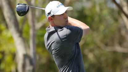 Matt Fitzpatrick takes a shot during the final round of the 2022 Arnold Palmer Invitational