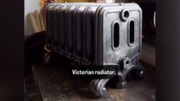 110 pound cast iron Victorian radiator gets upcycled into a gaming PC.