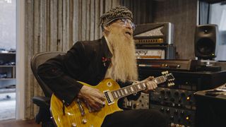 Billy Gibbons in the studio