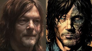 Daryl Dixon in The Walking Dead: Daryl Dixon, and Daryl as comic for Art Of The Walking Dead