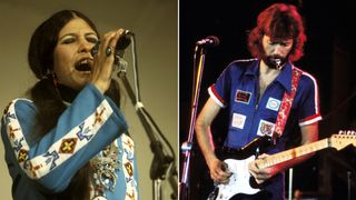 Photo of Rita COOLIDGE AND Eric Clapton during Eric Clapton File Photos at The Forum in Los Angeles, California, United States