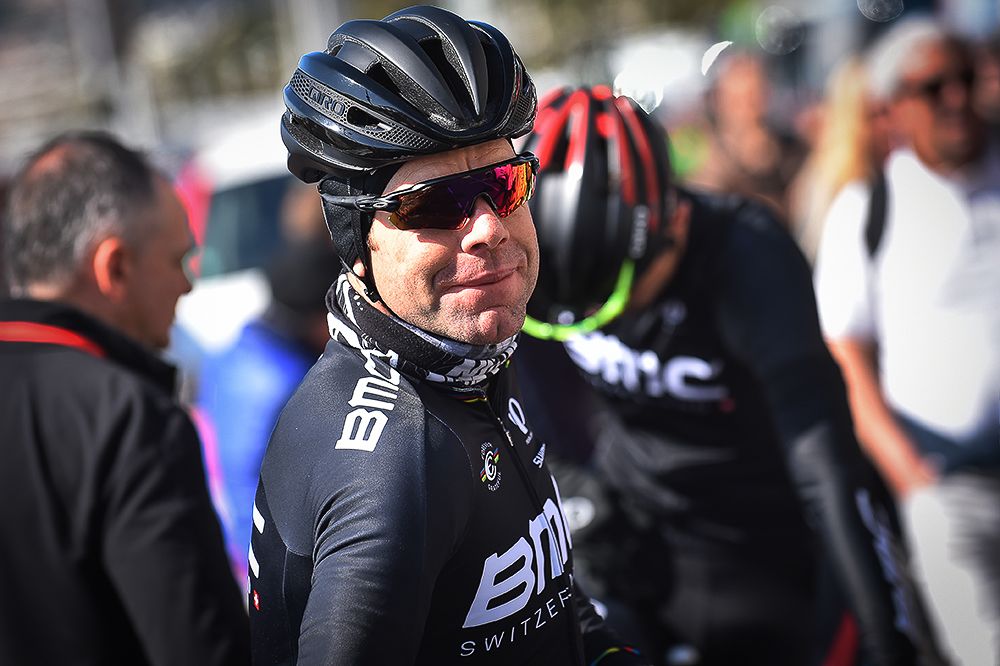 Cadel Evans was at the start line of stage 6 at Paris-Nice.