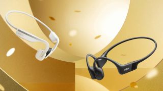 Shokz OpenRun bone conduction headphones promotional image