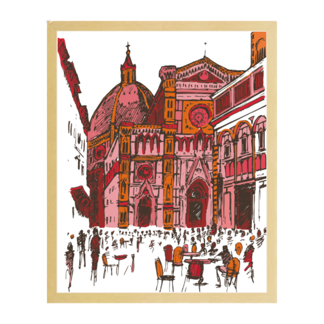 Katie Kime, 8" x 10" Florence Gallery Print with Natural Frame