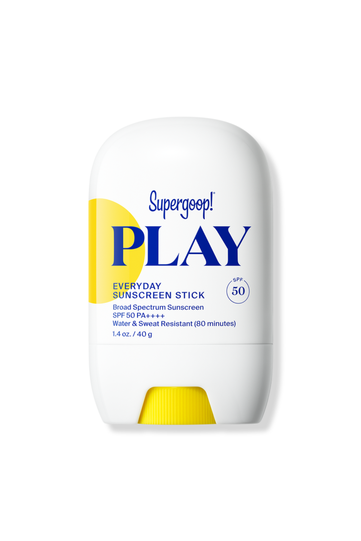 A stick of Supergoop! SPF 50.