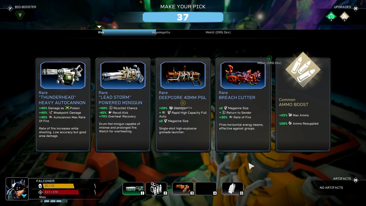 Deep Rock Galactic Rogue Core dwarf roguelite FPS