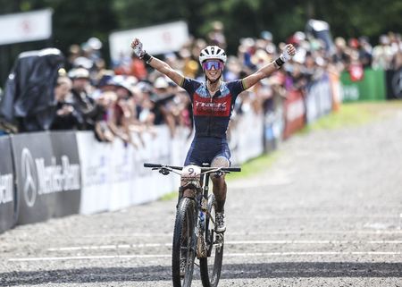 Jolanda Neff (Trek Factory Racing XC) takes the win at XCO MTB World Cup Mont-Sainte-Anne