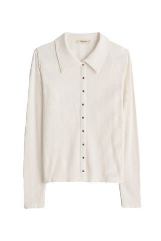 Madewell Ribbed Alpaca-Blend Cardigan Sweater