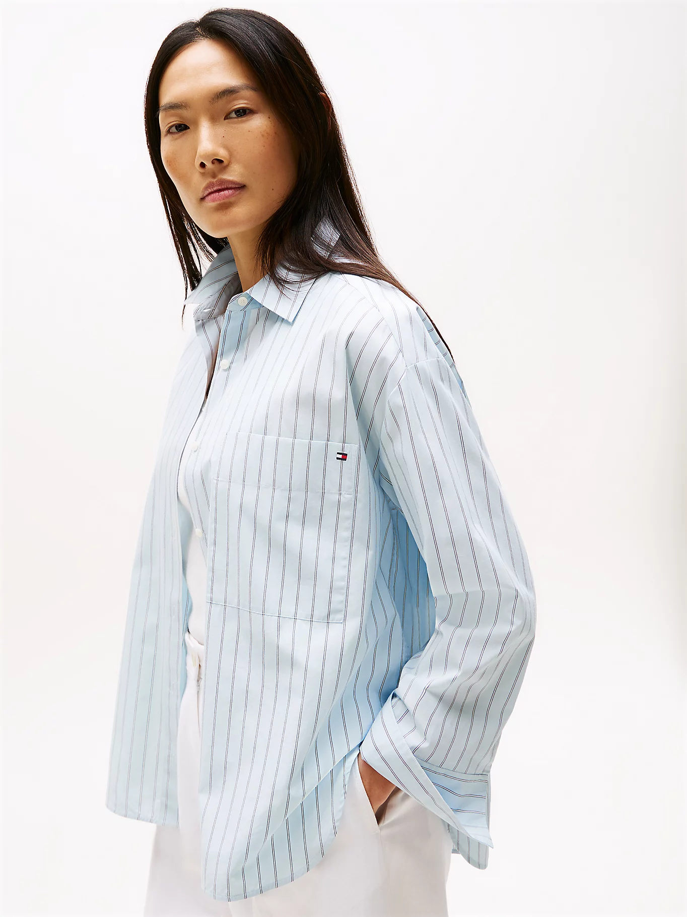 Tommy Hilfiger, Oversized-Fit Poplin Shirt