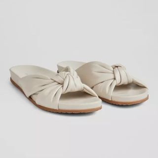 stone sliders with bow knot front
