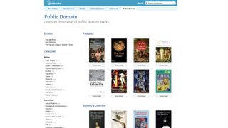 Feedbooks' free public domain catalogue