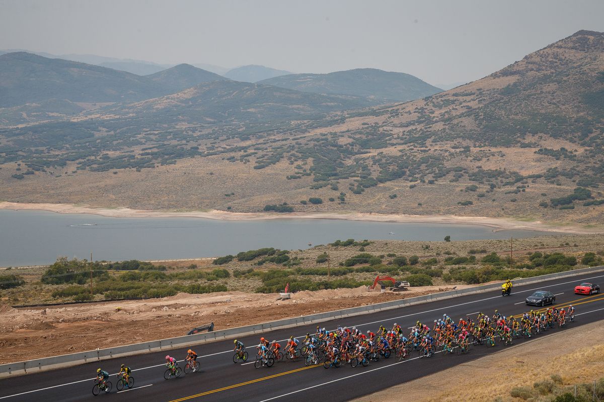 Scenery along the route of stage 5 at the Tour of Utah