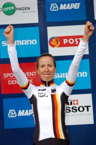 Germany's Judith Arndt has been on the podium at worlds, but never won the time trial