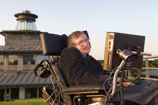 Stephen Hawking at the Center for the Mathematical Sciences