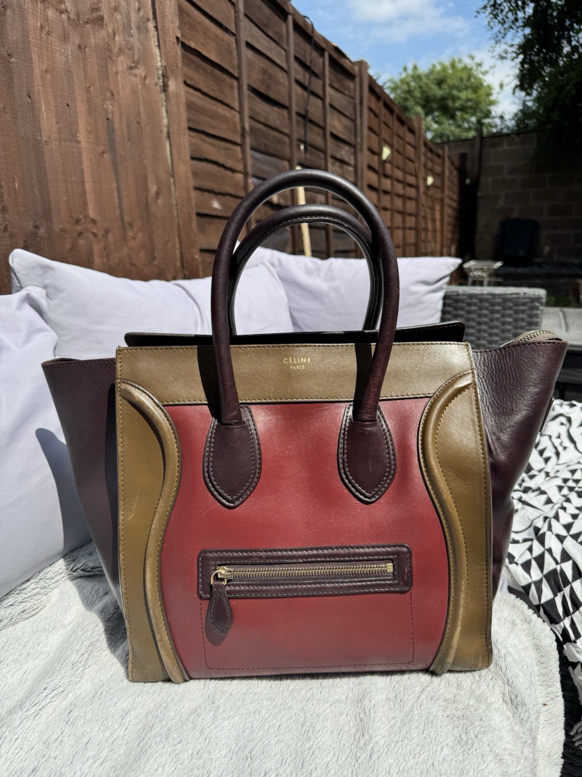 Celine Leather Luggage Bag , Large