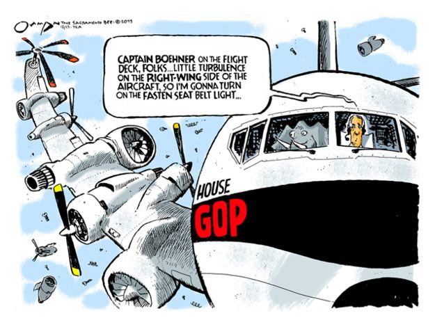 Political cartoon Boehner House GOP