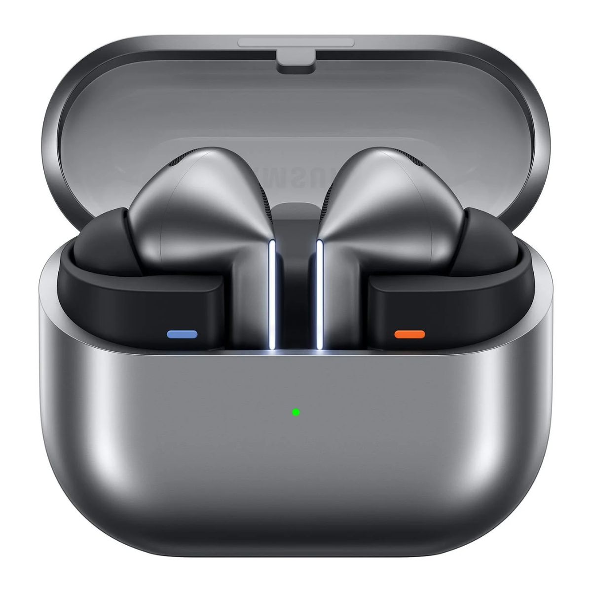 The Samsung Galaxy Buds 3 Pro in silver