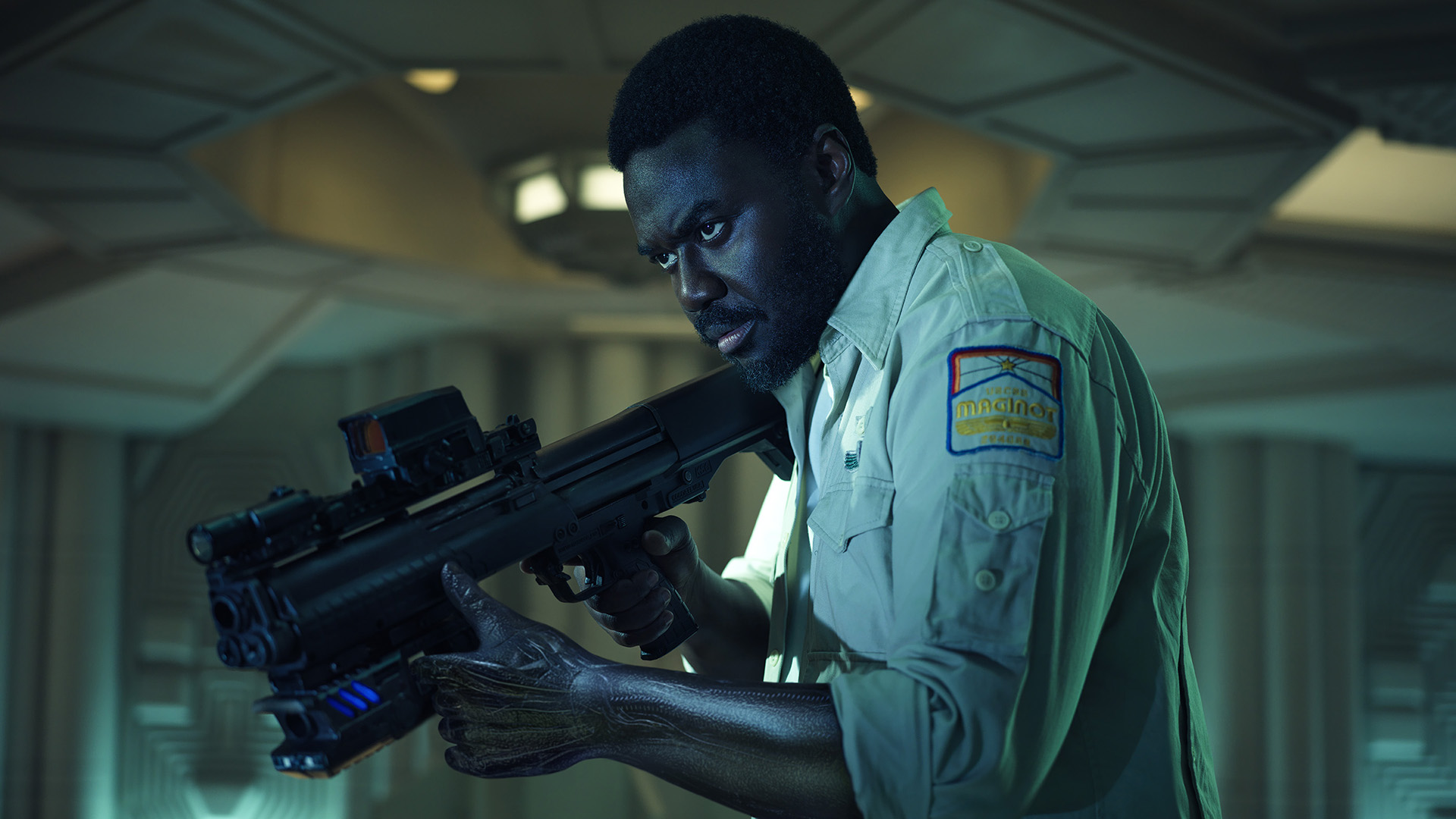 Alien: Earth -- Pictured: Babou Ceesay as Morrow.