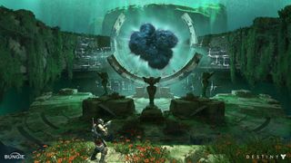 Conceptual artwork of the Black Garden and Black Heart from the first Destiny game.