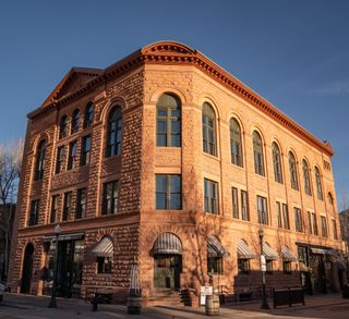 The front of the Wheeler Opera House in Aspen