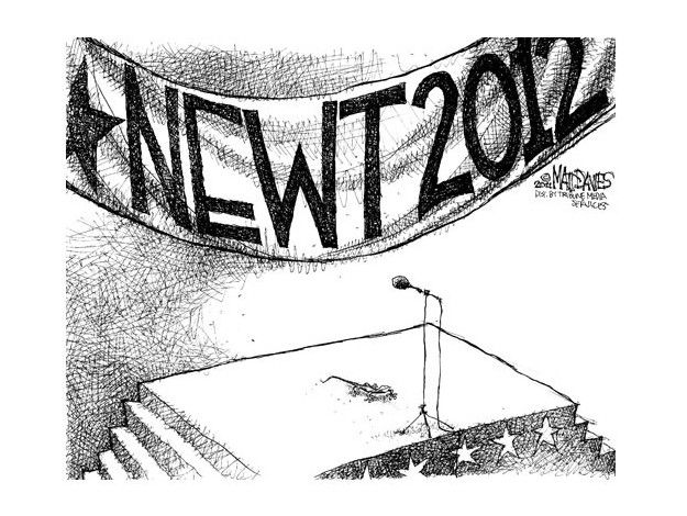 The shrinking Newt campaign