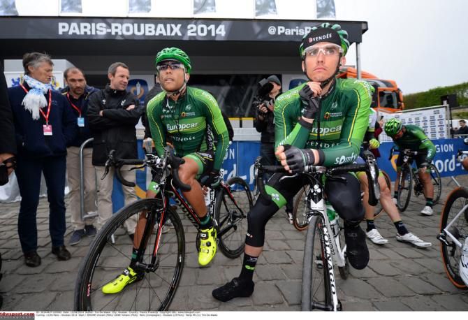 Team Europcar awaiting the start
