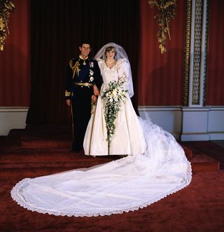 Prince Charles and Diana on their wedding day