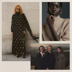 best scandinavian clothing brands shown in a collage 