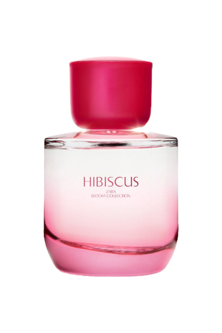 Zara Hibiscus Eau de Parfum bottle on white background