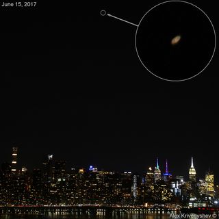 Saturn Over New York City